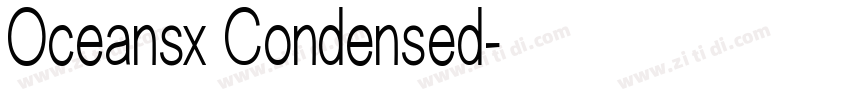 Oceansx Condensed字体转换